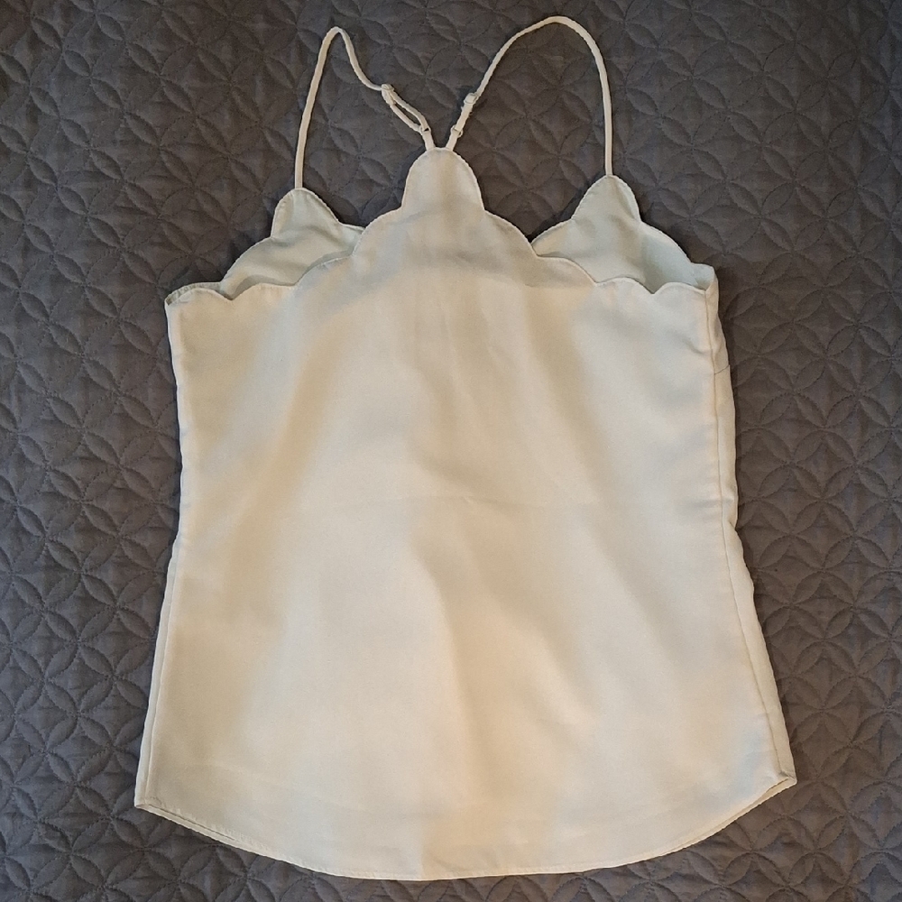J. Crew Cream Scalloped Camisole - Picture 5 of 11